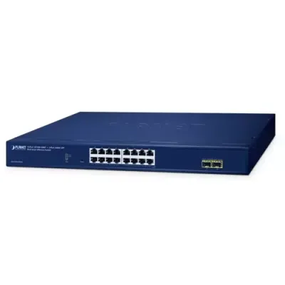 PLANET - GS-2210-16T2S - 16-Port 10/100/1000T + 2-Port 1000X SFP Web Smart Ethernet Switch