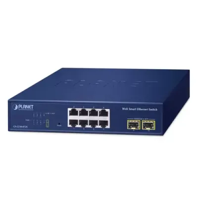 Planet - GS-2210-8T2S - 8-Port 10/100/1000T + 2-Port 1000X SFP Web Smart Ethernet Switch