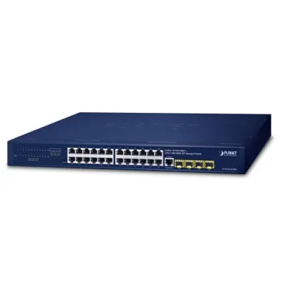 Planet - GS-4210-24T4SR - IPv4/IPv6, 24-Port 10/100/1000T + 4-Port 100/1000X SFP L2/L4 SNMP Manageable Gigabit Ethernet Switch