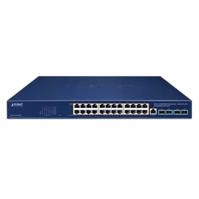 PLANET - GS-4210-24UP4X - 24-Port 10/100/1000T 802.3bt PoE + 4-Port 10G SFP+ Managed Ethernet Switch
