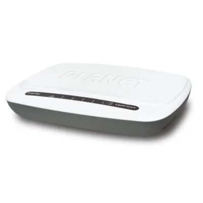 Planet - GSD-504 - 5-Port 10/100/1000Mbps Gigabit Ethernet Switch (External Power) - Plastic Case