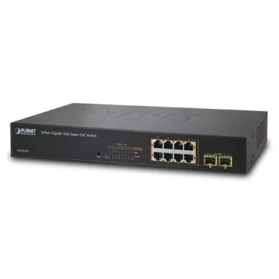 Planet - GSD-802PS - 8-Port Gigabit Web Smart PoE Switch