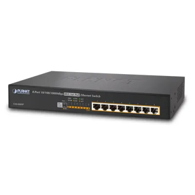 Planet - GSD-808HP - 8-Port 10/100/1000Mbps 802.3at PoE Desktop Switch