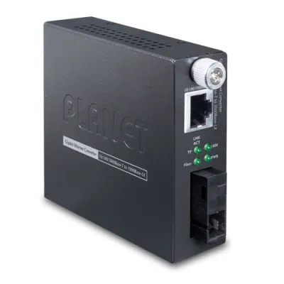 PLANET - GST-806A15 - 10/100/1000Base-T to WDM  Bi-directional Smart Fiber Converter - 1310nm - 15KM
