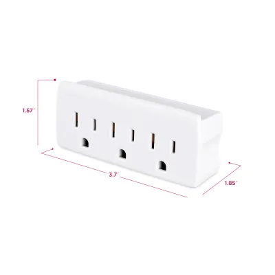 Cyber Power - GT3W - Triple Wall Tap, Expands one grounded outlet into three grounded outlets