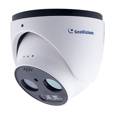 Geovision - GV-TMEB5800 - 5MP H.265 Super Low Lux WDR Pro IR Thermal & Optical IR Fixed Eyeball Dome IP Camera