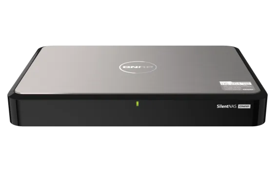 QNAP - HS-264-8G-US - QNAP HS-264 2-Drive Fanless NAS, Intel 4C/4T Processor, Burst up to 2.9 GHz, 8GB DDR4 RAM, 2 x 2.5"/3.5" SATA HDD bay, 2.5 GbE Network, 2 x HDMI