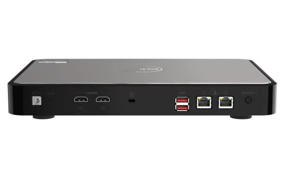 QNAP - HS-264-8G-US - QNAP HS-264 2-Drive Fanless NAS, Intel 4C/4T Processor, Burst up to 2.9 GHz, 8GB DDR4 RAM, 2 x 2.5"/3.5" SATA HDD bay, 2.5 GbE Network, 2 x HDMI