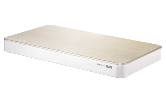 QNAP - HS-453DX-8G-US - QNAP HS-453DX 4-drive fanless NAS. Intel 4-core 1.5GHz, 8GB DDR4 RAM, 2 x 2.5"/3.5" SATA HDD bay + 2 x M.2 2280 SATA SSD slots, built-in 10G and 1G network, 2 x HDMI