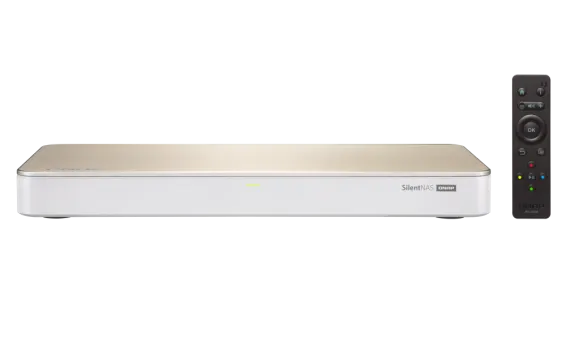 QNAP - HS-453DX-8G-US - QNAP HS-453DX 4-drive fanless NAS. Intel 4-core 1.5GHz, 8GB DDR4 RAM, 2 x 2.5"/3.5" SATA HDD bay + 2 x M.2 2280 SATA SSD slots, built-in 10G and 1G network, 2 x HDMI