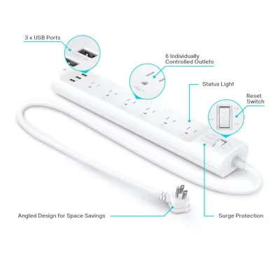 TP-Link - HS300 - WI-FI SMART POWER STRIP PERP