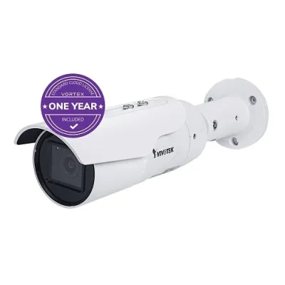 Vivotek - IB839-EHT-1Y - VORTEX Essent. 5MP IR IP66 Extrm Temp Bullet w/ 1-yr license