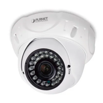 Planet - ICA-4460V - H.265 4MP PoE Dome IR IP Camera with Vari-focal Lens