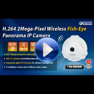 Planet - ICA-HM830W - 2 Mega-pixel Wireless Fisheye IP Camera