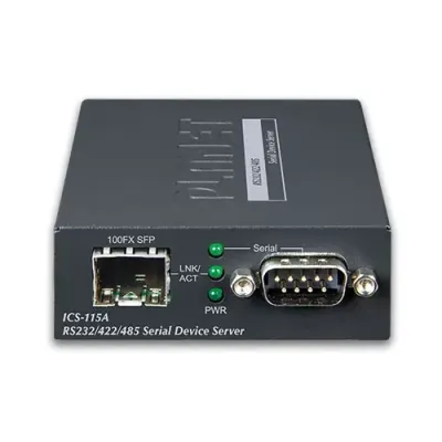 Planet - ICS-115A - RS232/RS422/RS485 Serial Device Server with 1-Port 100BASE-FX SFP