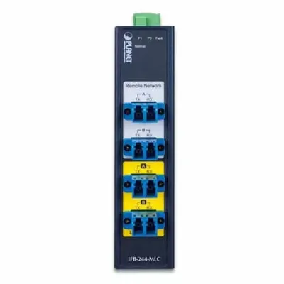 Planet - IFB-244-MLC - Industrial 2-Channel Optical Fiber Bypass Switch [Multimode LC Connector]