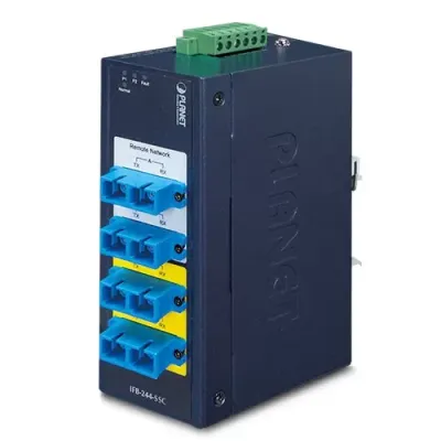 Planet - IFB-244-SSC - Industrial 2-Channel Optical Fiber Bypass Switch [Single Mode SC Connector]