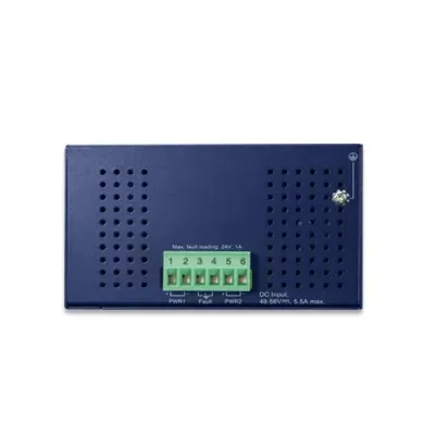 Planet - IFGS-1022HPT - IP30 Industrial 8-Port 10/100TX 802.3at PoE + 2-Port Gigabit TP/SFP combo Ethernet Switch (-40 to 75 C, 250m Extend mode, dual redundant power input on 48~56VDC terminal block)