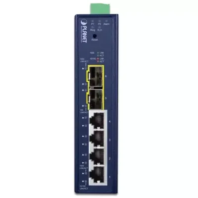 PLANET - IGS-4215-4T2S - Industrial L2/L4 4-Port 10/100/1000T + 2-Port 100/1000X SFP Managed Switch