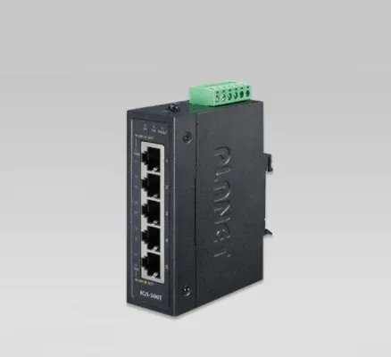Planet - IGS-500T - IP30 Compact size 5-Port 10/100/1000T Gigabit Ethernet Switch (-40~75 degrees C)