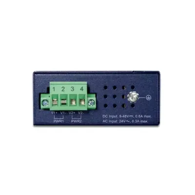 PLANET - IGS-510TF - IP30 Compact size 4-Port 10/100/1000T + 1-Port 100/1000X SFP Gigabit Ethernet Switch (-40~75 degrees C, dual 9~48V DC/24V AC)