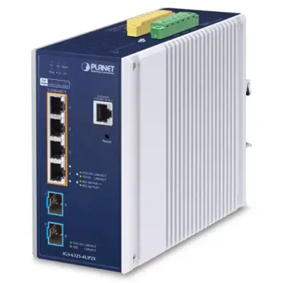 PLANET - IGS-6325-4UP2X - Industrial L3 4-Port 2.5GBASE-T 802.3bt PoE + 2-Port 10G SFP+ Managed Ethernet Switch