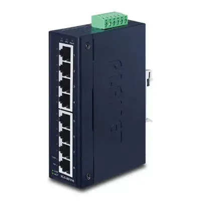 Planet - IGS-801M - IP30 Slim type 8-Port Industrial Manageable Gigabit Ethernet Switch (-40 to 75 degree C)