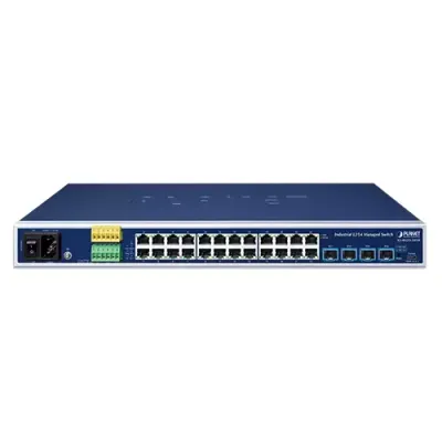 PLANET - IGS-R4215-24T4X - Industrial L2/L4 24-Port 10/100/1000T + 4-Port 10G SFP+ Managed Ethernet Switch