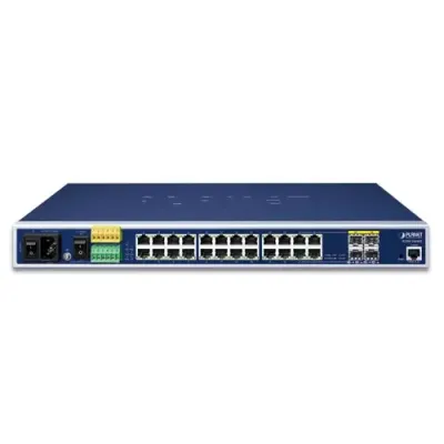 PLANET - IGSW-24040T - Industrial L2+ 20-Port 10/100/1000T + 4-Port TP/SFP Combo Managed Ethernet Switch
