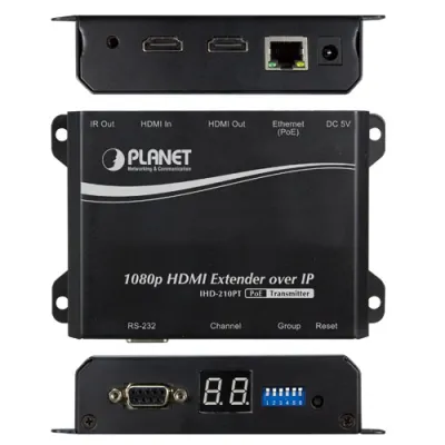 Planet - IHD-210PT - HDMI Extender Transmitter over IP with PoE - High Definition Digital Signage