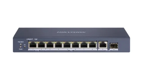 Hikvision - DS-3E0510HP-E - 8 P Giga Unmanaged HI-POE SW