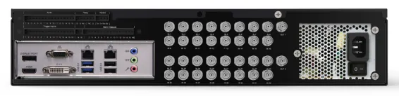 ExacqVision - 1608-36T-R2AL-E - 36TB A-Series Hybrid 2U Recorder Enterprise Linux With 8 IP Cameras Licenses and 16 Analog