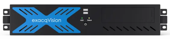 ExacqVision - 1608-18T-R2AL-E - 18TB A-Series Hybrid 2U Recorder Enterprise Linux With 8 IP Cameras Licenses and 16 Analog