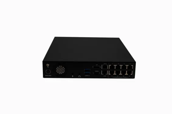 ExacqVision - IP04-12T-GP08 - 12 TB G-Series Desktop PoE Recorder with 8 PoE+ IP Camera Ports