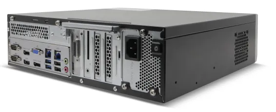 ExacqVision - 1608-04T-1QW - Q-Series Hybrid Desktop NVR with 8 IP Professional Windows 10 Licenses (32 max) and 16 Analog Channels 4TB