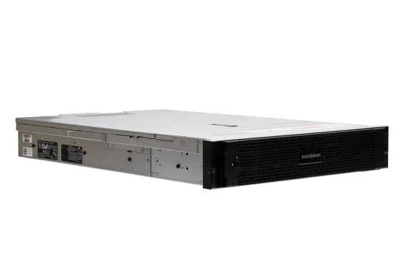 ExacqVision - IP08-96T-R2XW - IP 2U Rackmount Redundant X-Series NVR with 8 IP Professional Licenses (175 max), 96TB RAID6 Configured Storage (72TB usable). Windows Server 2022 OS on Dual SSD RAID1, Redundant Power Supplies, 32GB RAM, Dual 1GbE