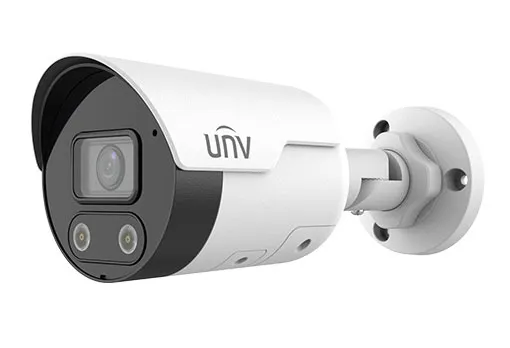 Uniview - IPC2124SR3-ADF40KMC-DL - UNV 4MP Dual Light Fixed Bullet, 4.0mm, Built-in Mic & Speaker