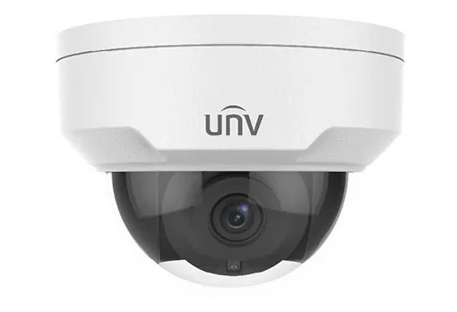 Uniview - IPC324SS-DF40K-I0 - UNV 4MP Network Fixed Dome(LightHunter,Premier Protection,4mm,WDR,30m IR,SD Slot,3 Axis,PoE,H.265,Audio,Alarm)