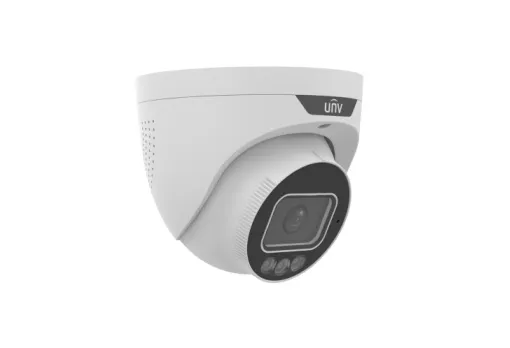 Uniview - IPC3634SS-ADF28KMC-I1 - UNV 4MP Tri-guard 2.0 Turret, 2.8mm(F1.0, Red&Blue light, Alarm&Audio interfaces)