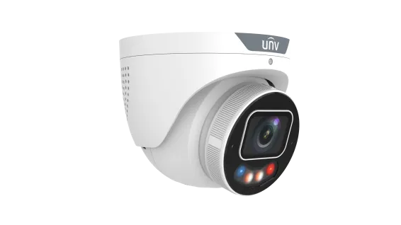 UNV - IPC3638SE-ADZKMC-WP-I1 - UNV 8MP Tri-guard 3.0 Turret, 2.8-12mm(Wise-ISP, F1.0, Red&Blue light, Alarm&Audio I/O)