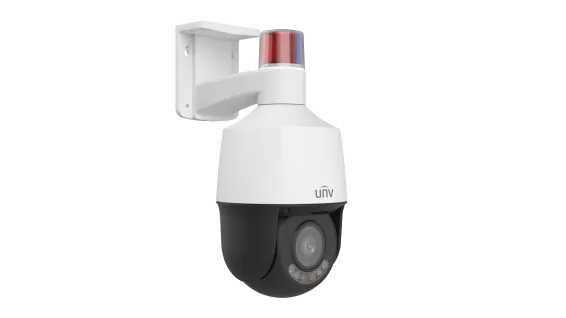Uniview - IPC6312LFW-AX5C-VG1 - UNV 2MP Active Deterrence Plastic PTZ Camera (2.7mm-13.5mm,Audio&Alarm, Two-Way Audio, Starlight, Auto Tracking)