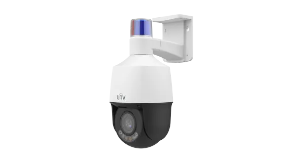 Uniview - IPC6312LFW-AX5C-VG1 - UNV 2MP Active Deterrence Plastic PTZ Camera (2.7mm-13.5mm,Audio&Alarm, Two-Way Audio, Starlight, Auto Tracking)