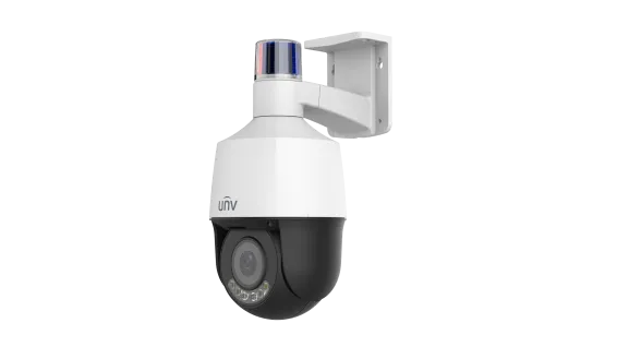 Uniview - IPC6314LWH-AX5C-VG2 - UNV 4MP Active Deterrence Wise-ISP Plastic PTZ Camera (2.7mm-13.5mm,Audio&Alarm, Two-Way Audio, Starlight, Auto Tracking)