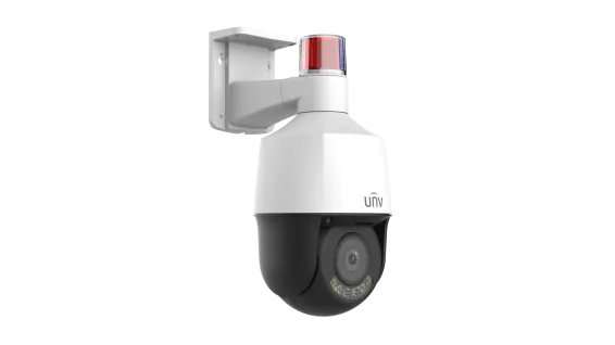 Uniview - IPC6324LWH-AX5C-VG2 - UNV 4MP Active Deterrence Wise-ISP Metal PTZ Camera (2.7mm-13.5mm,Audio&Alarm, Two-Way Audio, Starlight, Auto Tracking)