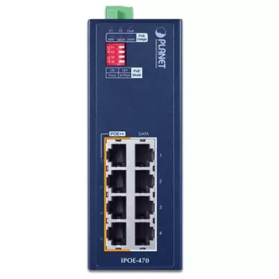 PLANET - IPOE-470 - Industrial 4-port 10/100/1000T 802.3bt PoE++ Injector Hub