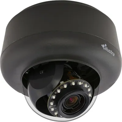 ExacqVision - IPS02D2ISBTT -  Illustra Pro 2MP Mini-Dome, 3-9mm, Indoor, Vandal, Smoked Bubble, Black Housing, TDN, TWDR