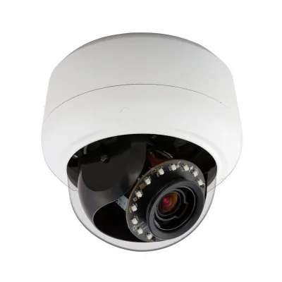 ExacqVision - IPS02D2OCWIT - Illustra Pro 2MP Mini-Dome, 3-9mm, Outdoor, Vandal, Clear Bubble, White Housing, TDN with IR, TWDR, Includes Video Intelligence Analytics