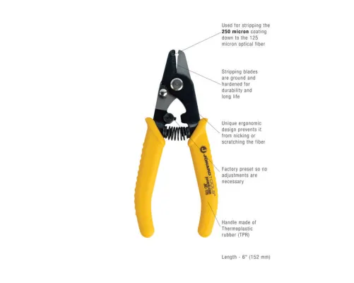 Jonard - JIC-175 - Ergonomic Fiber Optic Stripper - 1 Hole