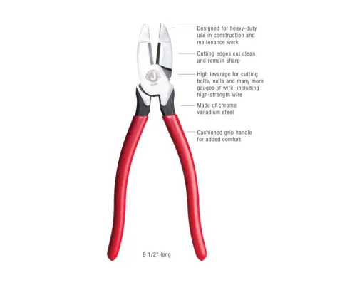 Jonard - JIC-683 - Lineman's Side Cut Pliers