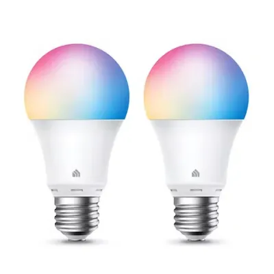 TP-Link - KL125P2 - 2PK KASA SMART WI-FI LIGHT ACCS BULB MULTICOLOR